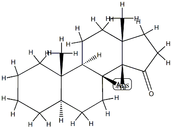 14β-Bromo-5α-androstan-15-one 结构式