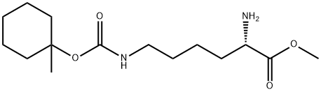 Nε-[(1-Methylcyclohexyl)oxycarbonyl]lysine methyl ester 结构式