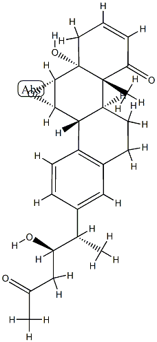 (22R)-6α,7α-Epoxy-5,22-dihydroxy-D(17a)-homo-18,26,27-trinor-5α-cholesta-2,13,15,17-tetrene-1,24-dione 结构式