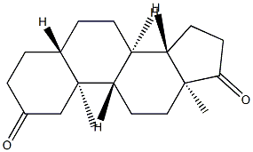 5α-Androstane-2,17-dione 结构式