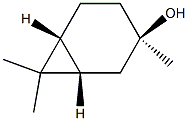(1S,6R)-3,7,7-Trimethylbicyclo[4.1.0]heptan-3α-ol 结构式