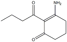 2-Cyclohexen-1-one,3-amino-2-(1-oxobutyl)-(9CI) 结构式