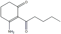 2-Cyclohexen-1-one,3-amino-2-(1-oxopentyl)-(9CI) 结构式