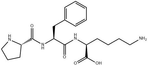 H-PRO-PHE-LYS-OH 结构式