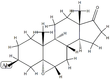 5,6α-Epoxy-3β-fluoro-5α-androstan-17-one 结构式