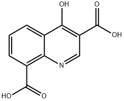 3,8-喹啉二羧酸,4-羟基-(9CL) 结构式