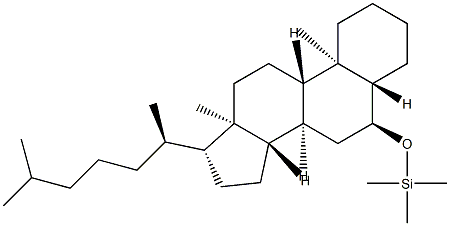 6α-Trimethylsilyloxy-5α-cholestane 结构式