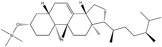 [(5α-Ergost-7-en-3β-yl)oxy]trimethylsilane 结构式