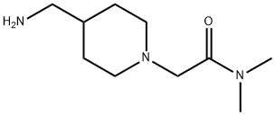 2-[4-(aminomethyl)piperidin-1-yl]-N-(propan-2-yl)acetamide 结构式