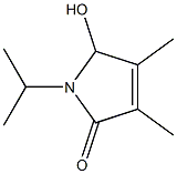 2H-Pyrrol-2-one,1,5-dihydro-5-hydroxy-3,4-dimethyl-1-(1-methylethyl)-(9CI) 结构式