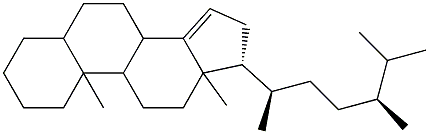 5α-Ergost-14-ene 结构式