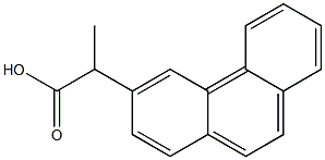 α-Methyl-3-phenanthreneacetic acid 结构式