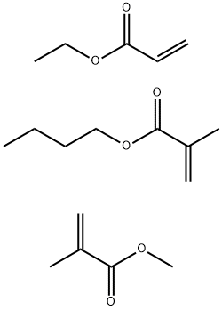 甲基丙烯酸丁酯与丙烯酸乙酯和甲基丙烯酸甲酯的聚合物 结构式