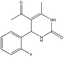 2(1H)-Pyrimidinone,5-acetyl-4-(2-fluorophenyl)-3,4-dihydro-6-methyl-(9CI) 结构式