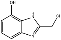 1H-Benzimidazol-4-ol,2-(chloromethyl)-(9CI) 结构式