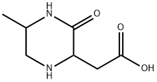 2-Piperazineaceticacid,5-methyl-3-oxo-(9CI) 结构式