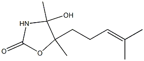 2-Oxazolidinone,4-hydroxy-4,5-dimethyl-5-(4-methyl-3-pentenyl)-(9CI) 结构式