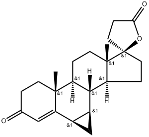 (2R,4AR,4BS,6AS,9AS,9BR,9CR,10AR)-4A,6A-二甲基-4,4A,4B,5,6,6A,9,9A,9B,9C,10,10A-十二氢-2H,3H-螺[环戊二烯并[A]环丙烯并[L]菲并-7,2-呋喃]-2,5(3H,4H,8H)-二酮 结构式