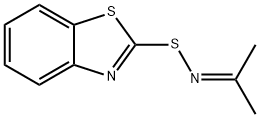 2-Benzothiazolesulfenamide,N-(1-methylethylidene)-(9CI) 结构式