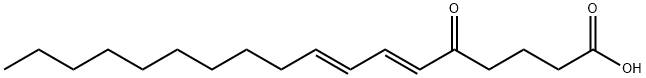 (6E,8E)-5-氧代-6,8-十八碳二烯酸 结构式