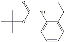 (2-异丙基苯基)氨基甲酸叔丁酯 结构式