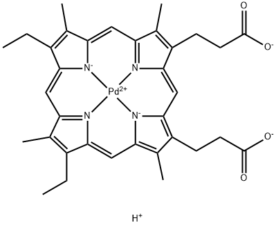 钯(II)中卟啉 IX 结构式