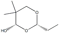 1,3-Dioxan-4-ol, 2-ethyl-5,5-dimethyl-, (2R,4R)-rel- (9CI) 结构式