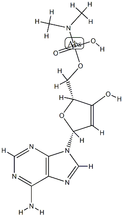 adenosine 3',5'-monophosphodimethylamidate 结构式