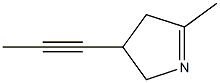 2H-Pyrrole,3,4-dihydro-5-methyl-3-(1-propynyl)-(9CI) 结构式