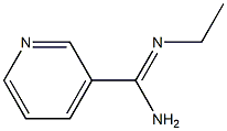 3-Pyridinecarboximidamide,N-ethyl-(9CI) 结构式