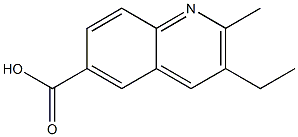 6-Quinolinecarboxylicacid,3-ethyl-2-methyl-(9CI) 结构式