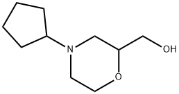 2-Morpholinemethanol,4-cyclopentyl-(9CI) 结构式