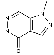 1-Methyl-1H-pyrazolo[4.3-d]pyridazin-4(5H)-one 结构式