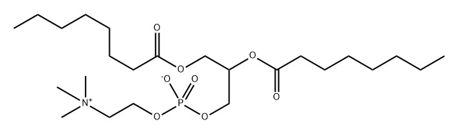 1,2-octanoylphosphatidylcholine 结构式