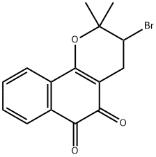 3-bromo-beta-lapachone 结构式