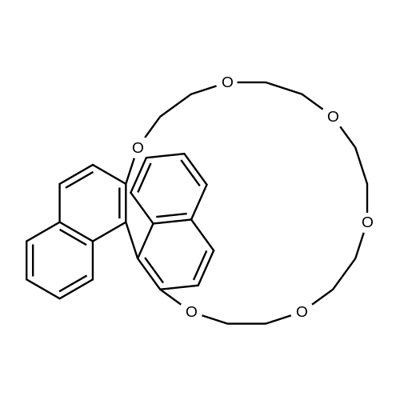 binaphthyl-20-crown-6 结构式