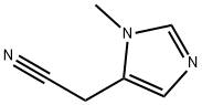 1H-Imidazole-5-acetonitrile,1-methyl-(9CI) 结构式