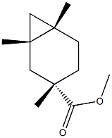 (1α,6α)-1,3,6-Trimethylbicyclo[4.1.0]heptane-3β-carboxylic acid methyl ester 结构式