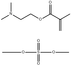 2-Propenoic acid, 2-methyl-, 2-(dimethylamino)ethyl ester, homopolymer, compd. with dimethyl sulfate 结构式