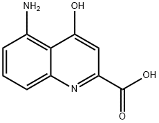 2-Quinolinecarboxylicacid,5-amino-4-hydroxy-(9CI) 结构式