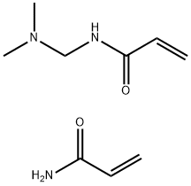 N-[(二甲基氨基)甲基]-2-丙烯酰胺与2-丙烯酰胺的聚合物 结构式