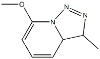 [1,2,3]Triazolo[1,5-a]pyridine,3,3a-dihydro-7-methoxy-3-methyl-(9CI) 结构式