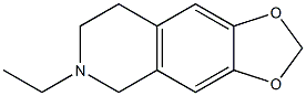 1,3-Dioxolo[4,5-g]isoquinoline,6-ethyl-5,6,7,8-tetrahydro-(9CI) 结构式