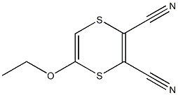 1,4-Dithiin-2,3-dicarbonitrile,5-ethoxy-(9CI) 结构式