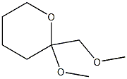 2H-Pyran,tetrahydro-2-methoxy-2-(methoxymethyl)-(9CI) 结构式