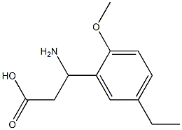 Benzenepropanoic acid, ba-amino-5-ethyl-2-methoxy- (9CI) 结构式