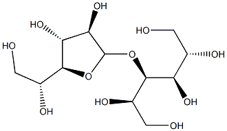 3-O-β-D-Galactofuranosyl-D-mannitol 结构式