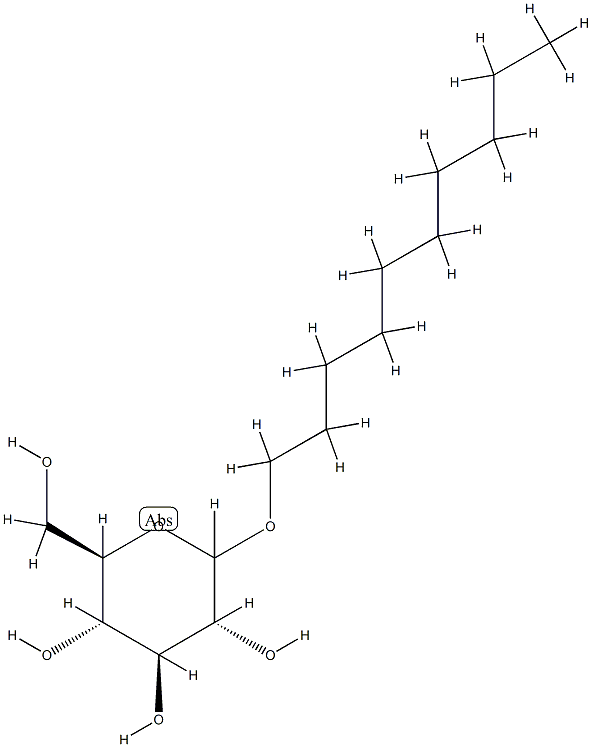 DECYLD-GLUCOSIDE 结构式