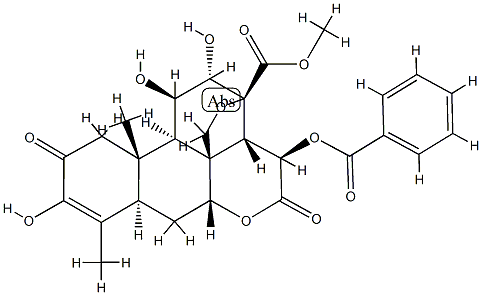 鸦胆他宁 结构式