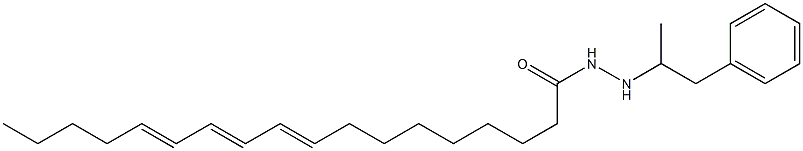 (9E,11E,13E)-9,11,13-Octadecatrienoic acid 2-(α-methylphenethyl) hydrazide 结构式